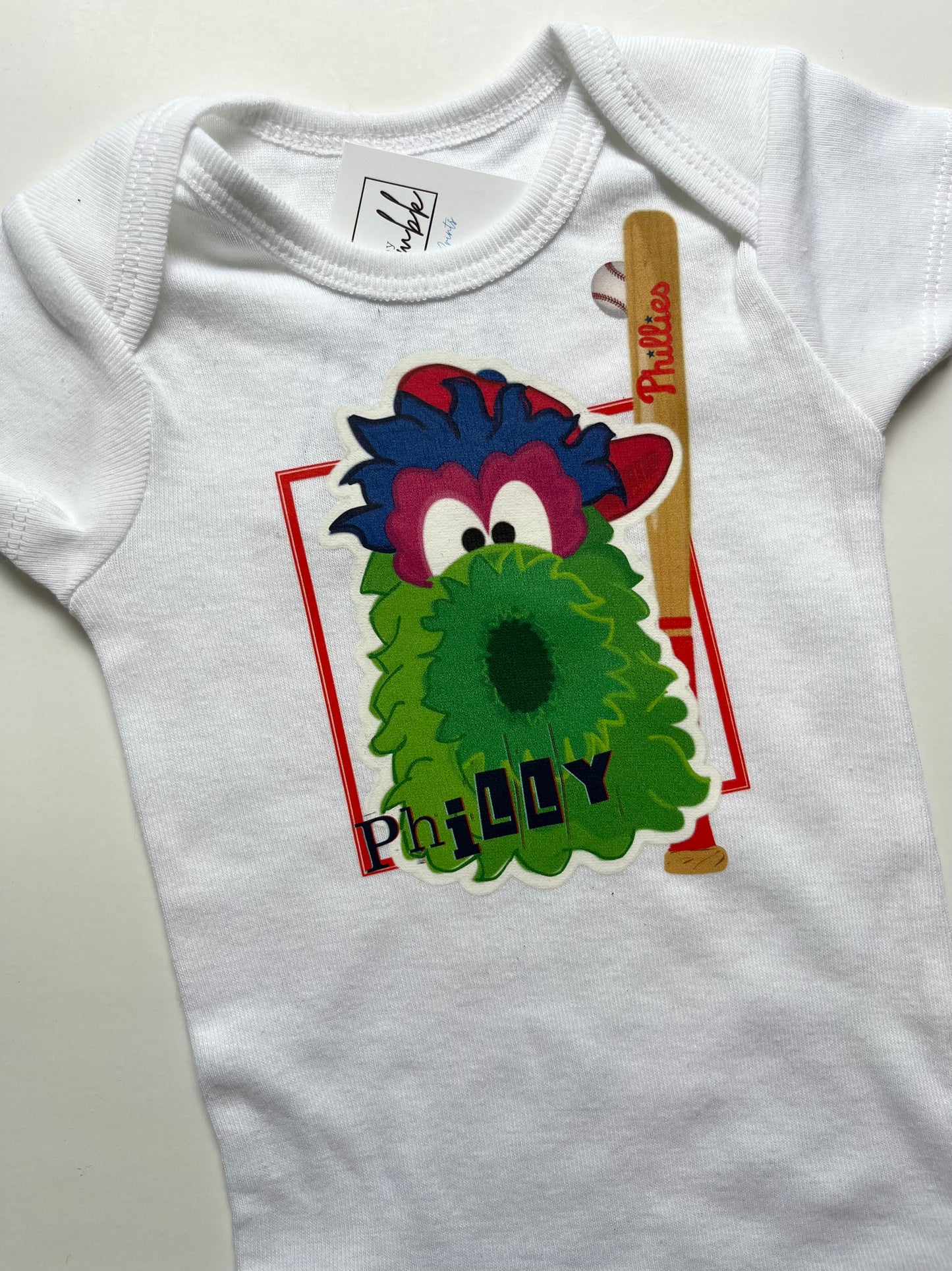 Phillies Baseball Baby Onesies