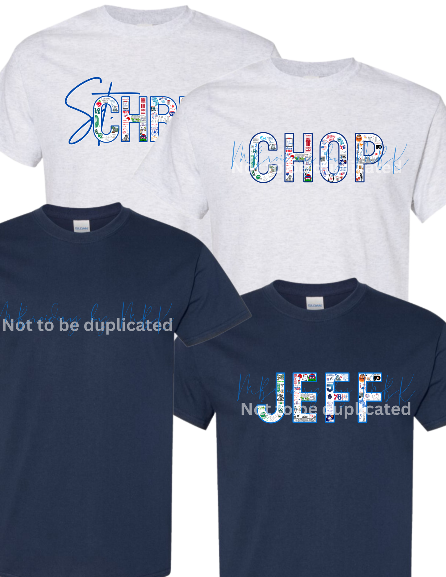 Philly Sports Health Care T-Shirts (CHOP, P*NN, JEFF, St. Chris)