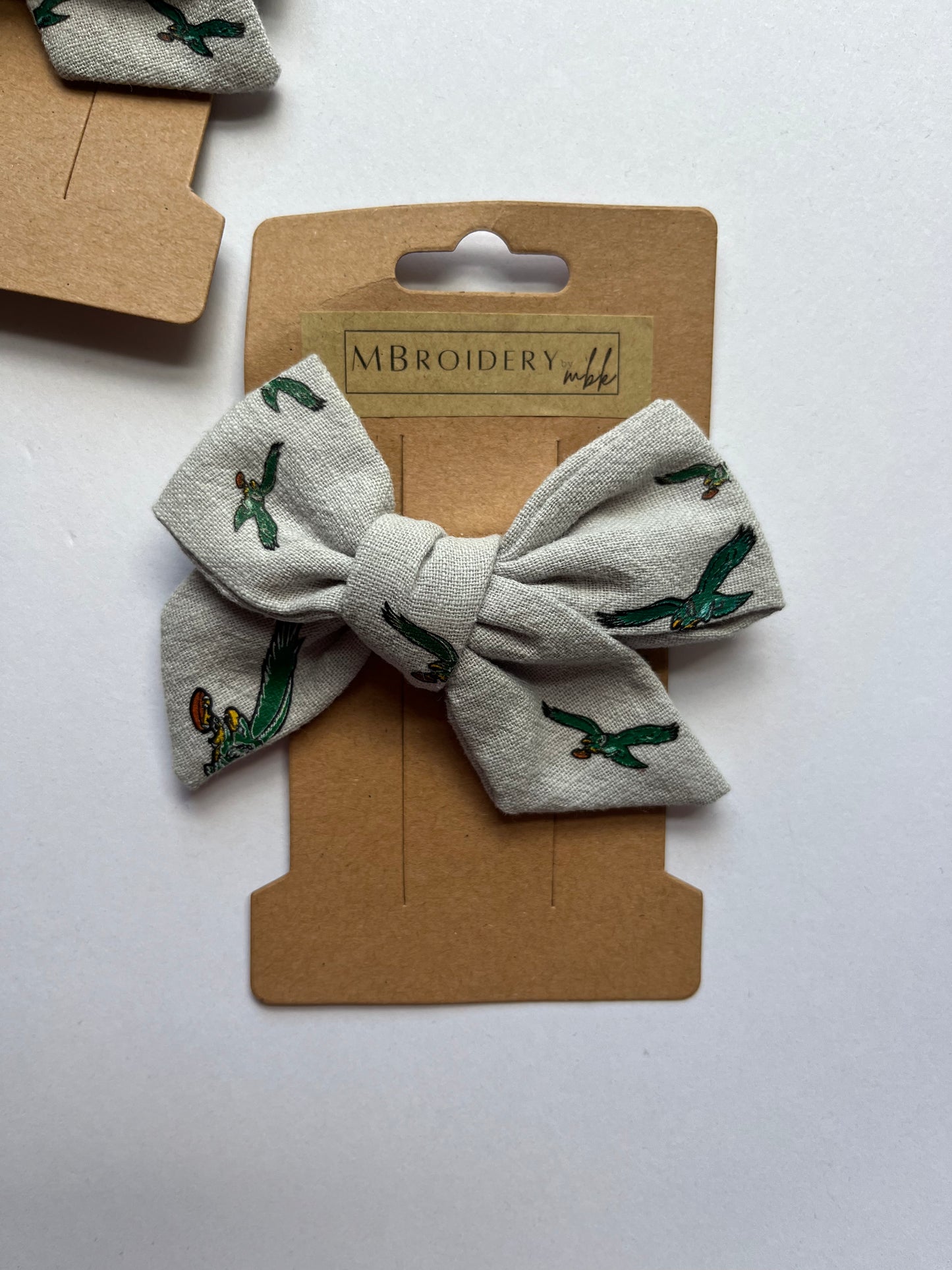 Eagles Football Hair Bow Alligator Clip