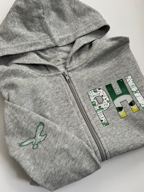 Youth PHL Zip Up Hoodie