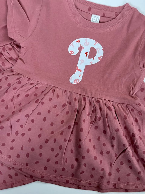 Mauve Baby and Toddler T-Shirt Dress