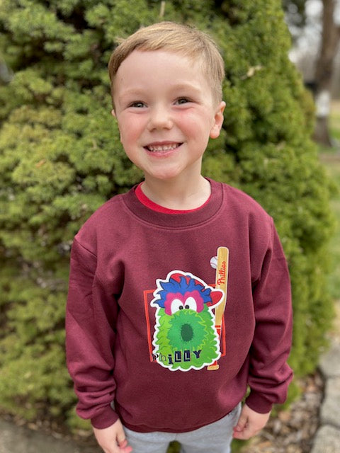 Kids Maroon Phanatic Frame Sweatshirt