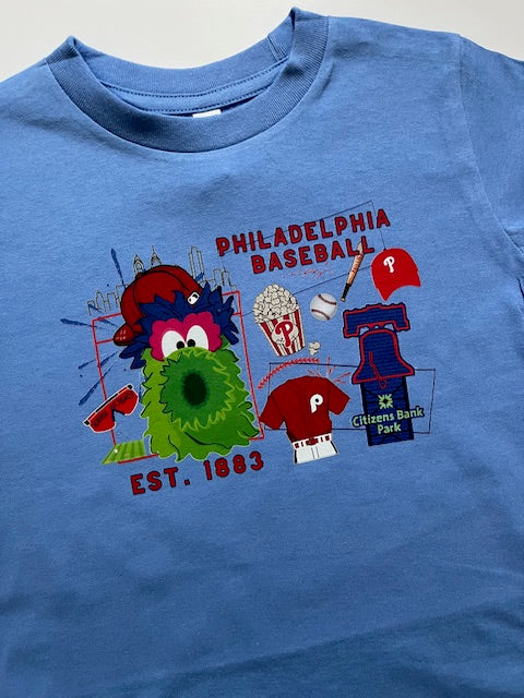 Baseball Doodle T-Shirt in Grey and Pink for Baby/Toddlers