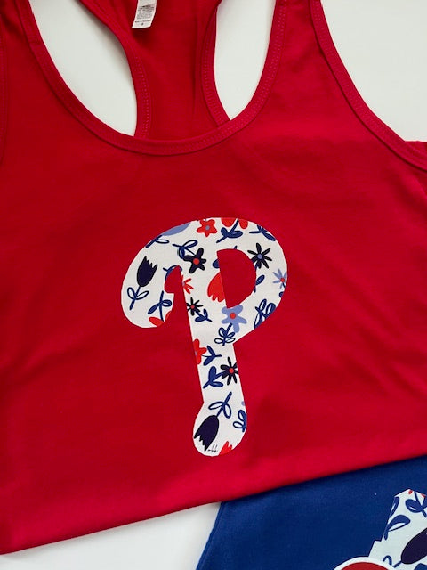 Floral Bell and Floral P Women's Tanks