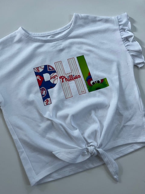 Girls Knotted PHL T-Shirt