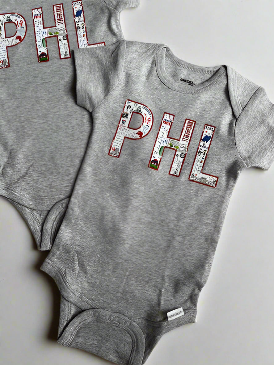 Phillies Baseball Baby Onesies