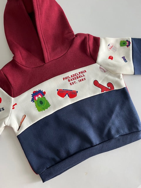Color Block Phillies Hoodie for infant-kids