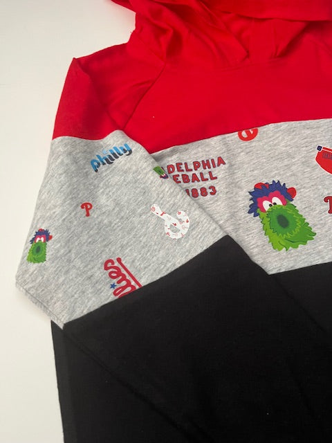 Color Block Phillies Hoodie Youth XS- Youth M
