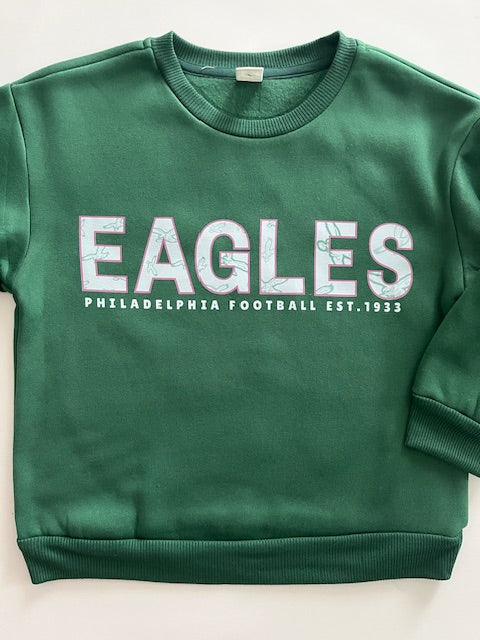 Eagles Green Pattern Sweatshirt