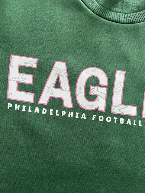 Eagles Green Pattern Sweatshirt