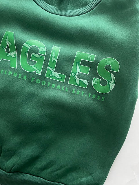 Eagles Green Pattern Sweatshirt