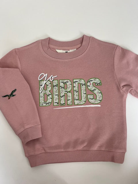'Go Birds' Pink Eagles Sweatshirt
