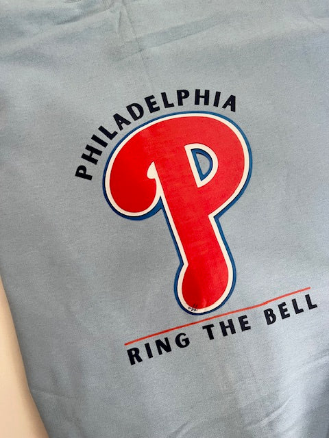 XL Zip Up Phillies Baby Blue Hoodie