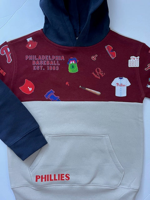 Color Block Phillies Hoodie for infant-kids