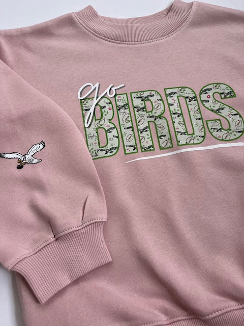 'Go Birds' Shades of Pink Eagles Sweatshirt