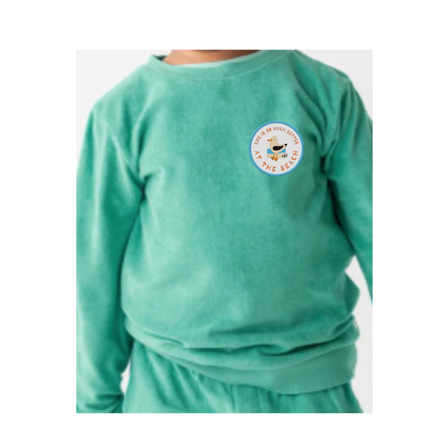 Beach Terry Crew for Kids