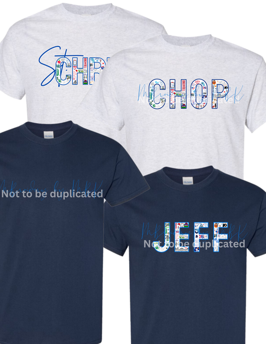 Philly Sports Health Care T-Shirts (CHOP, P*NN, JEFF, St. Chris)