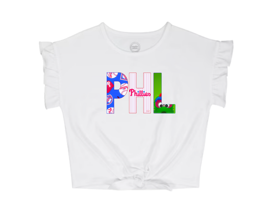 Girls Knotted PHL T-Shirt