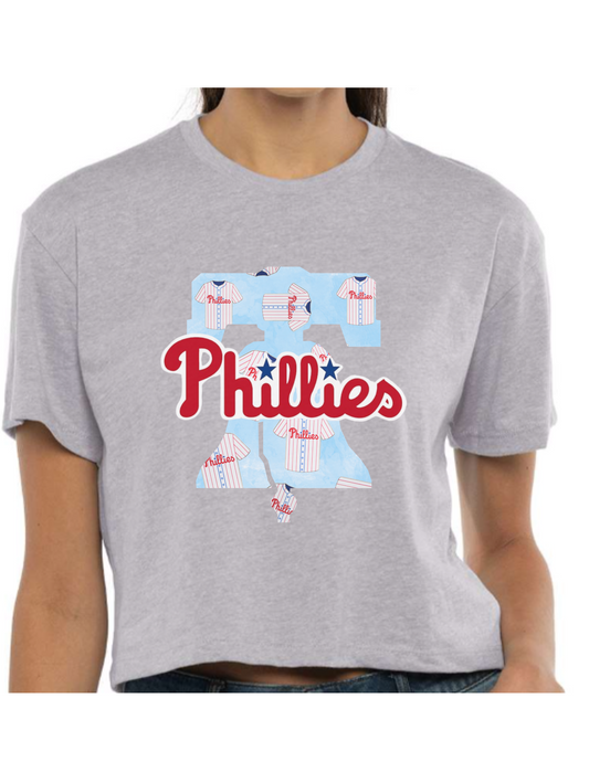 Women's Cropped T-Shirt Grey