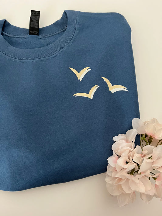 Everything is Better at the Beach Indigo Blue Sweatshirt