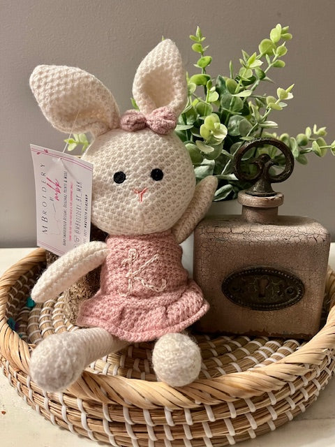 Girl Bunny Knit Plush