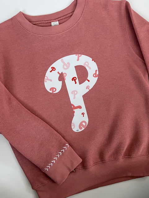 Mauve P Sweatshirt for toddler, youth and adults