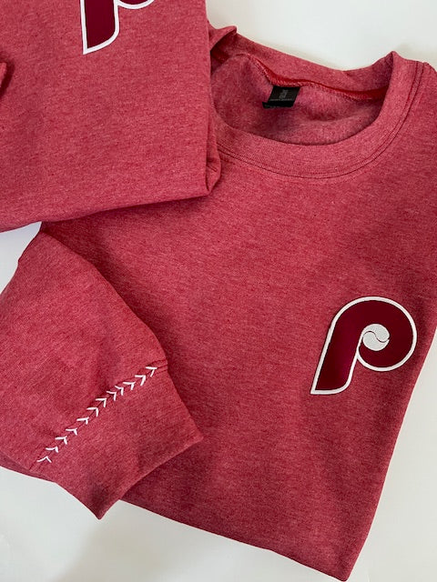 Vintage Heather Red P Sweatshirt