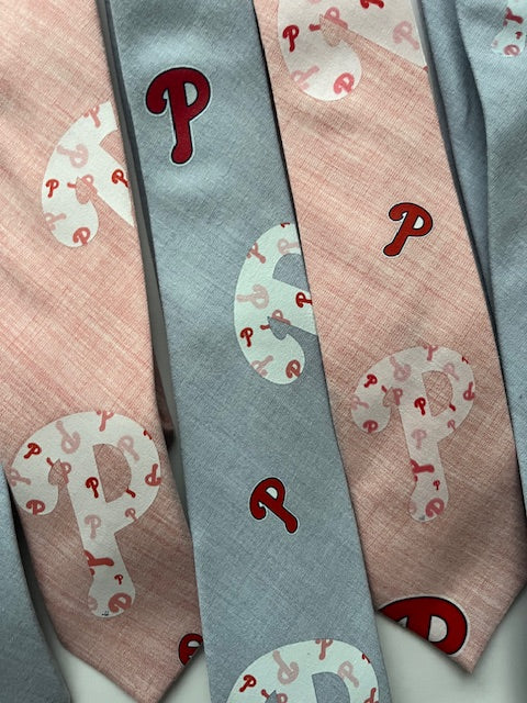 Baby Blue and Pink Standard Neck Ties