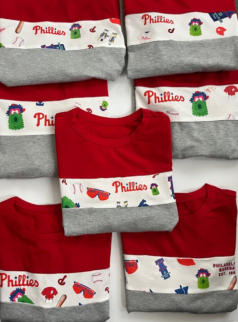 Color Block Phillies Long Sleeve T-Shirt for Kids