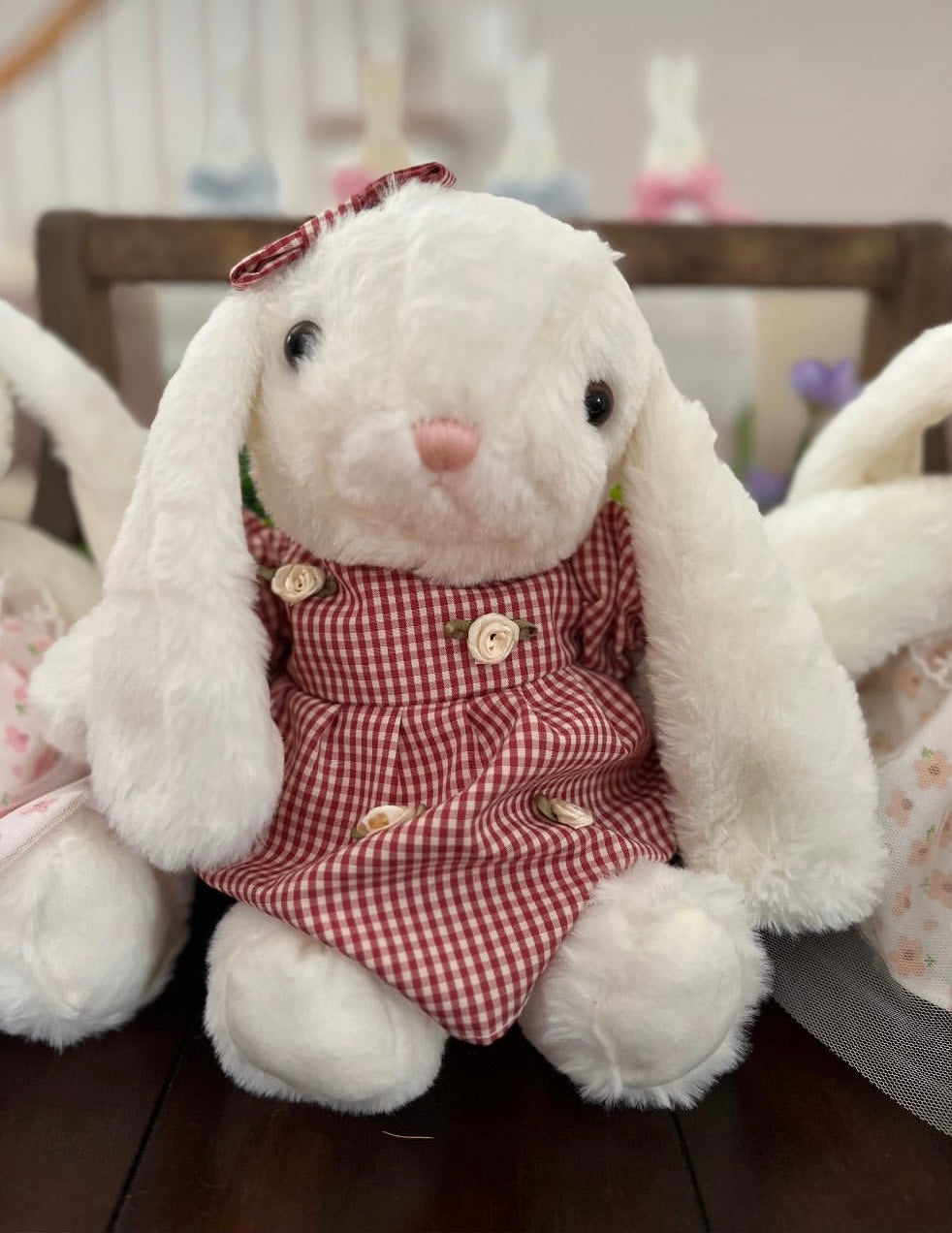 Picnic Floral Dress Plush 12" Bunny