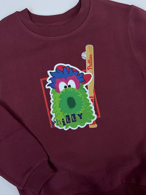 Kids Maroon Phanatic Frame Sweatshirt