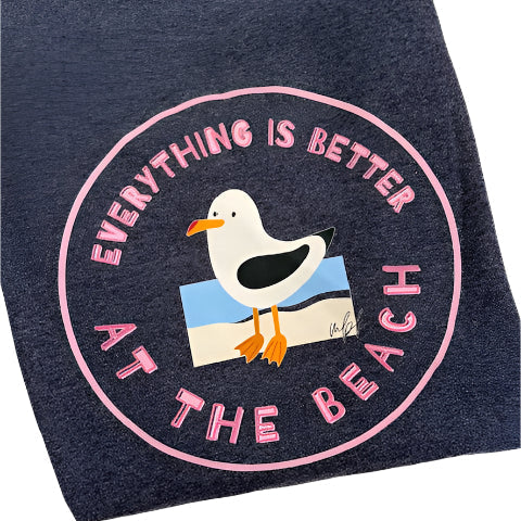 Everything is Better at the Beach Heather Navy Sweatshirt