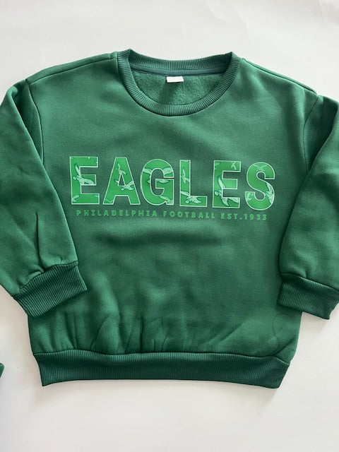 Eagles Green Pattern Sweatshirt