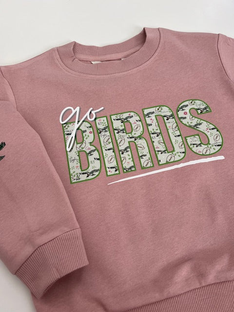 'Go Birds' Pink Eagles Sweatshirt