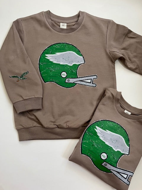 Football Helmet Sweatshirt for Kids