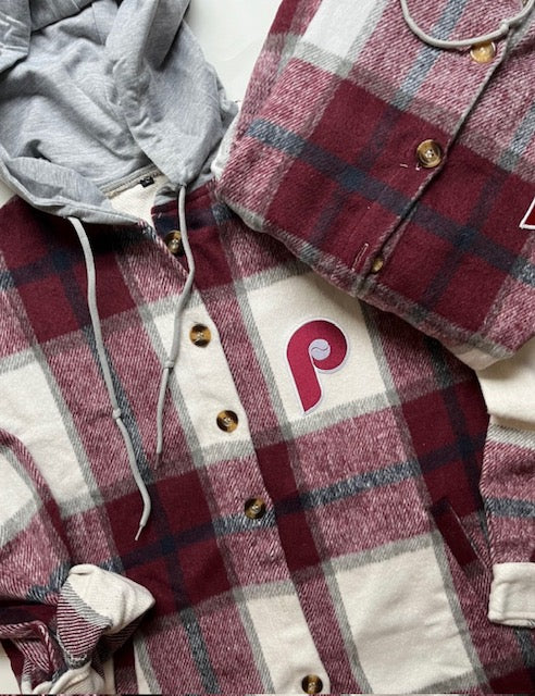 Phillies Hooded Flannel
