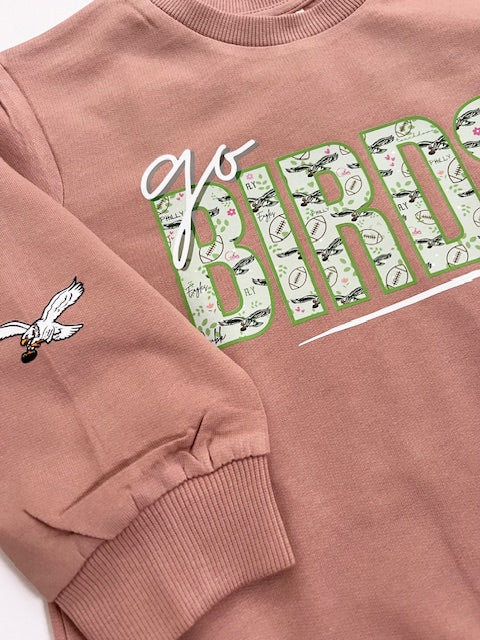 'Go Birds' Shades of Pink Eagles Sweatshirt