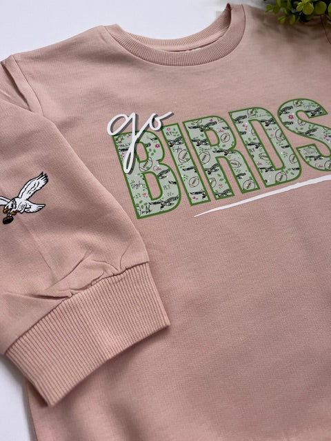 'Go Birds' Shades of Pink Eagles Sweatshirt