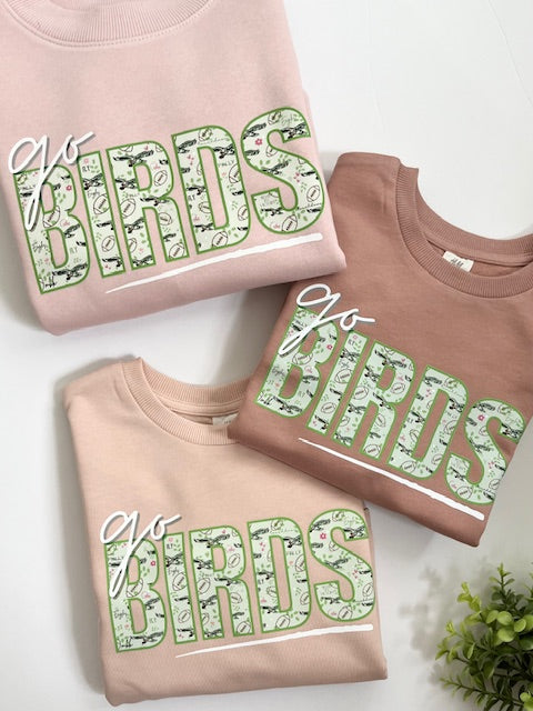 'Go Birds' Shades of Pink Eagles Sweatshirt
