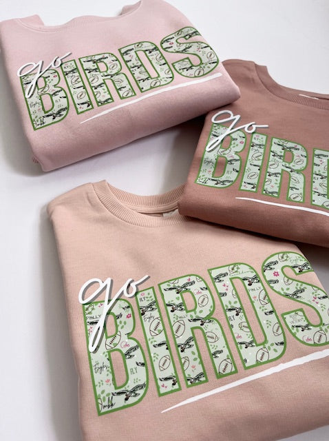 'Go Birds' Shades of Pink Eagles Sweatshirt